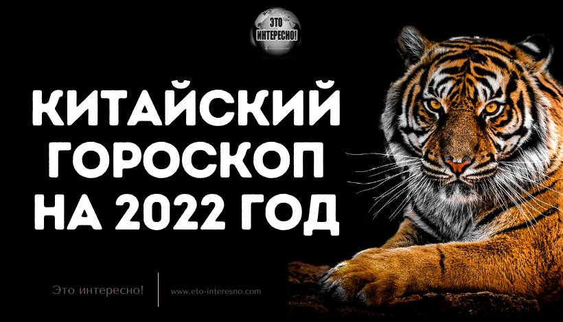 КИТАЙСКИЙ ГОРОСКОП НА 2022 ГОД